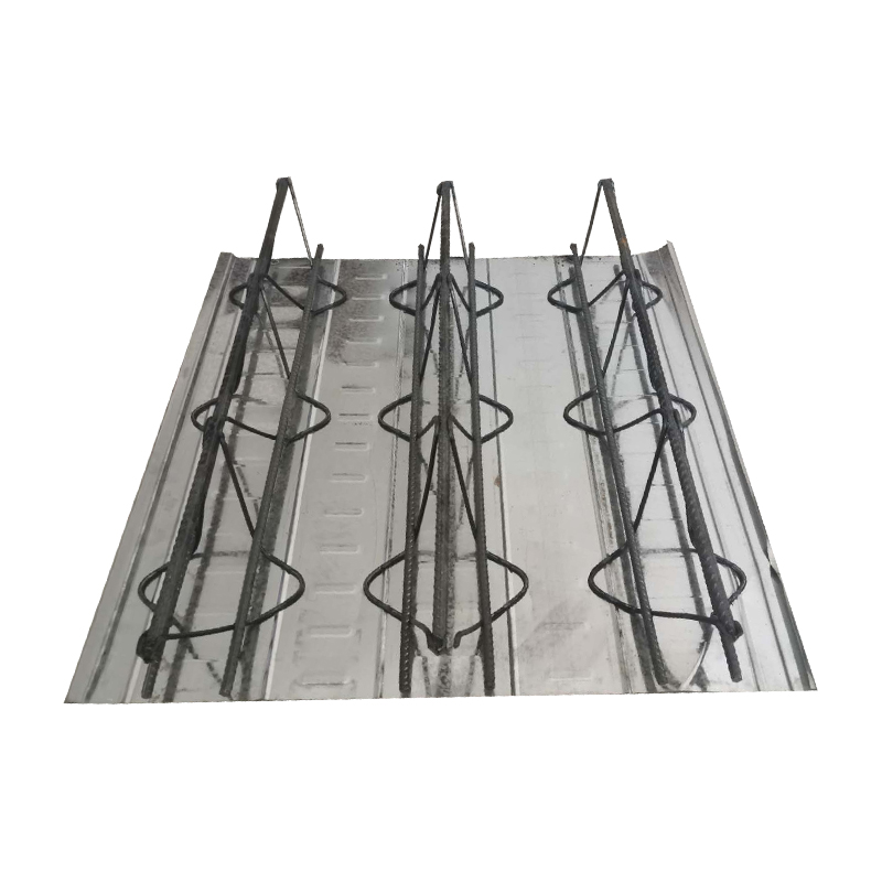河北供应钢d结构楼承板新型TD3-90式镀锌平底缩口钢筋桁架楼承板