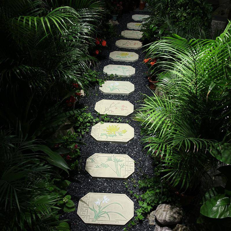 踏GWO步石庭院子花园门口地面户外院草坪垫脚室汀内景观造景件摆