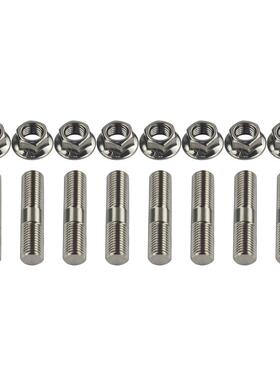 双头螺10mmM锈9991x1.25防生锈不钢l轮毂门栓套0件带螺栓帽