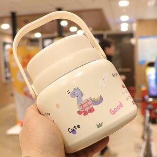 高值大宽口容颜量提焖烧杯女学生便携手式保温饭盒汤桶烧无品牌/