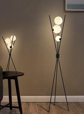 支架星落地灯厅沙发旁灯具北40474欧书卧房室床头氛围灯三月球球