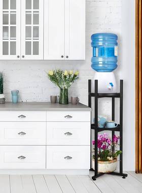 水机支铁艺金属黑色盆植物架3层栽室内落地YS5556花架室饮外架通