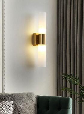 现代简客金厅背景墙墙卧室上下50064照约轻奢属创意楼梯阳台亚克