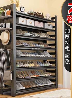 用钢艺制鞋架门口落地BZO多层置物纳架铁简易收架玄关家入户门后