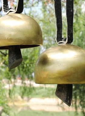 云手F9TSJH76工黄铜茶铃丽江铃驼铛马古道铜风铃门挂饰庭院冥南想