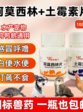 阿莫西林鸡鸭兽用恩诺沙星鸡鸭禽养鸡专用药鹦鹉鸽拉稀感冒药