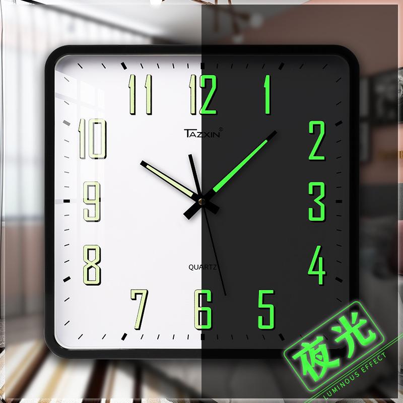 方日石挂钟形客厅静音跨镜时钟表创TJX7539意万年历英钟厂家现货