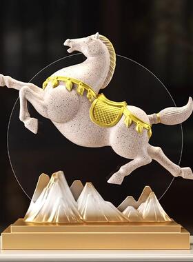 招财年马到成功摆件奢高INC档客厅办公室桌面2026年新装饰品马礼