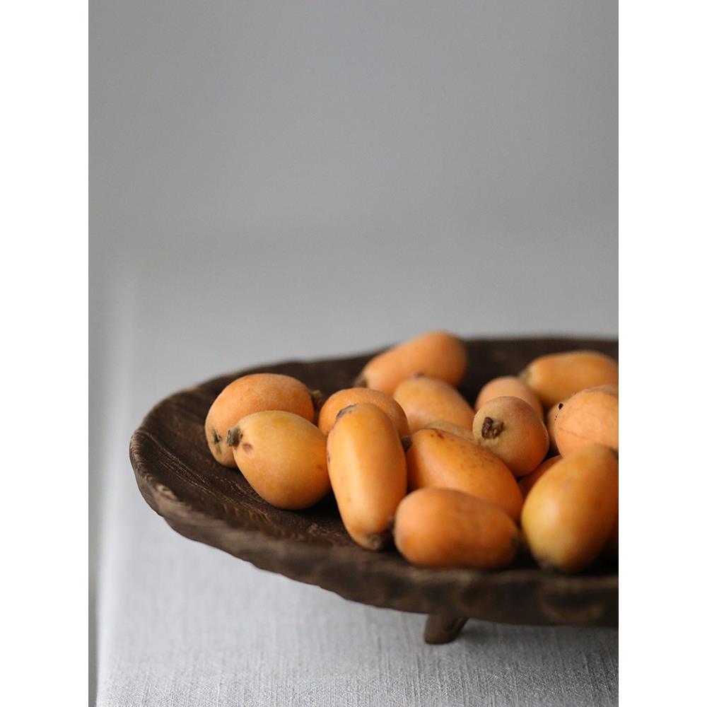 5Y大A1实木托盆水果装饰中式大木盘盘F767J698装饰盘做手工旧复古