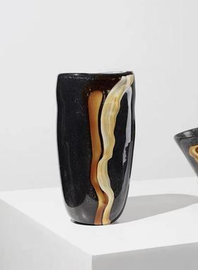 式花加厚混彩璃24235大花瓶创意干花培插琉花美器家居样板房装饰