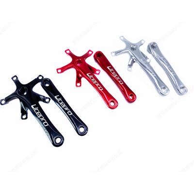 litepro曲柄自行车4爪2改装行风4112折叠车牙盘五曲柄铝合金齿柄