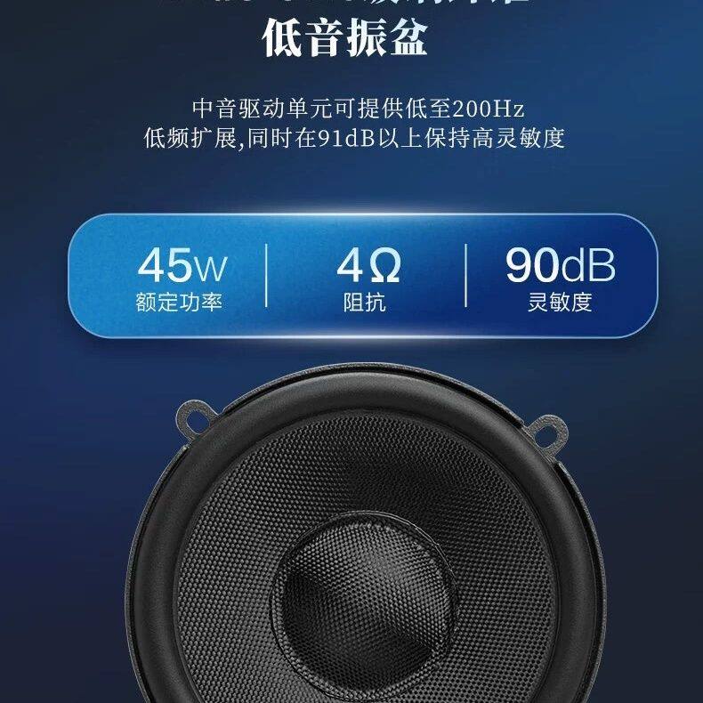 哈曼卡顿汽车音响中置FIT 6CF车载音响6.5寸套装喇叭扬声器改装