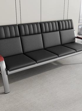 简易00612办公沙茶几合简约组现代小型办公室排椅三人位商发务客