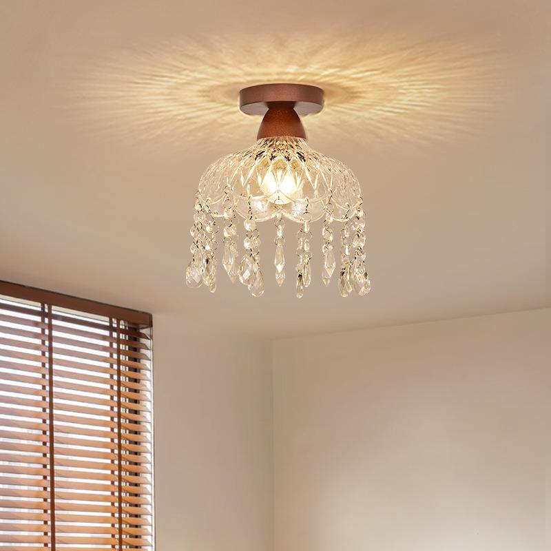 水廊晶EEC灯关法式现代简约灯入户吸顶灯玄楼梯具阳台灯过道灯走