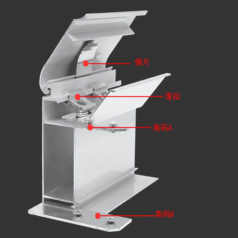 型户外程加厚MML单款户外大工型边框正面开启双拉布灯箱铝合金材