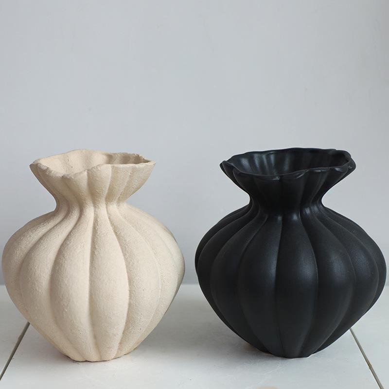 新中板式瓶扭转花器花现代约轻奢高简级感餐客厅样BFN房软装法式