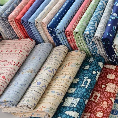 20支I纯布料手工DY布55610家居布艺印花服装字母田园碎拼花简约风