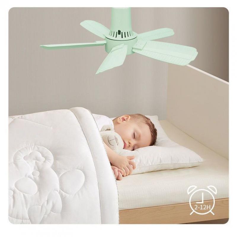 小吊扇力超静音室家用床上宿舍卧室寝户外大五BVW叶无声蚊帐床风