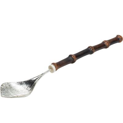 昌朴居茶手工天柄29001然紫竹茶勺茶中式复古锡匙取茶君六子茶具