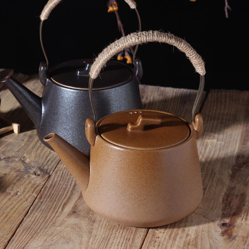 陶壶TH1厂烧水壶壶煮水泡茶壶提梁壶电炉耐高温壶功夫陶茶具工直