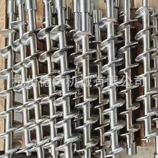 杆非标定制送料螺杆GHJ塑注机双螺料筒平304不锈钢喂料输送螺旋轴