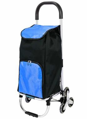 铝合金超市购物车折叠便携爬梯手拉楼车车拉家用买菜车小拖拉F960