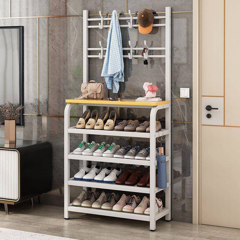 鞋物子架多层家用落地一体式架鞋帽卧室客厅挂衣架门口置简见详情