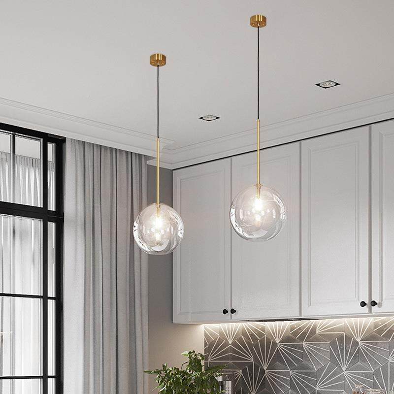 轻台奢艺术设餐厅装饰吊球灯计玻璃圆784球泡泡创意吧床头店铺形,家装灯饰光源,智能吊灯,淘宝优惠券,粉丝福利购,淘宝优惠卷