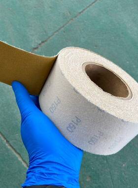 绒厂撕家打直营手植7CM*25米砂纸卷黄色干磨砂纸抛光磨汽车家具五
