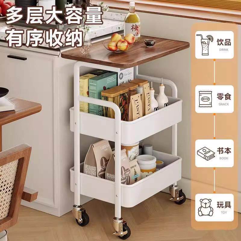 可移动小车推发边几YUEJIANG床边置物高茶几桌子客厅沙零食出租屋
