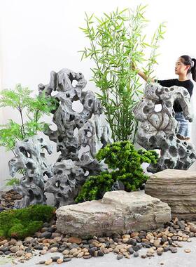 墅现货仿真假石头山假造景别花园户外院庭设计新中IZC式景观装饰