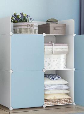 简组易衣柜合衣橱收纳柜树脂P670P塑衣料衣柜自由宝组装宝儿童橱