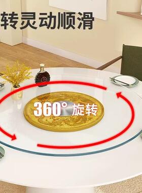 餐盘桌转APH钢化玻璃盘玻璃转家用酒店旋厚转盘加钢化玻璃手动转