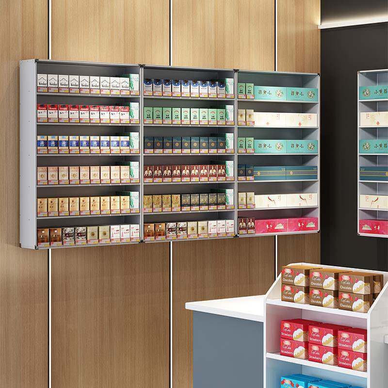 烟架柜示展架挂墙式超市烟烟展示柜便利店自动537推器壁挂式货架