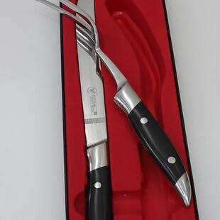 板烧叉套装日铁板牛排LRN刀叉组合铁花式铁刀板烧式法式料理刀叉