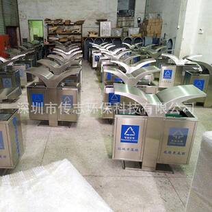 展翅不锈钢分户外垃圾深桶街道17市类政外围果皮箱加厚耐用圳工厂