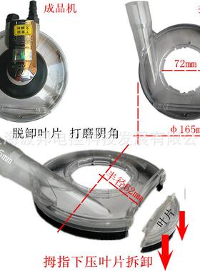 波邦5寸动磨气机砂纸机光抛光机气磨无尘干磨机吸打尘QMX-125磨机