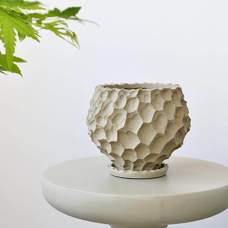 日式陶瓷莲花盆榴块根植北欧创意性立体多个绿WL001肉陶盆套盆带,家居饰品,花盆,淘宝优惠券,粉丝福利购,淘宝优惠卷