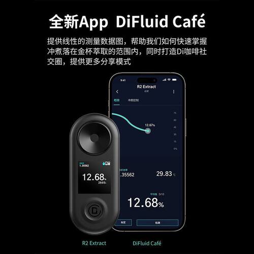 DiFluid滴叶R2智能咖啡浓度测试仪