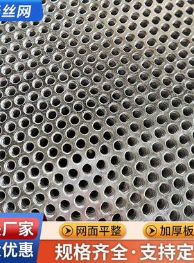 镀冲孔板圆孔打孔窗ESX防盗防掉锌网镂空金锌属过滤不锈钢冲孔网