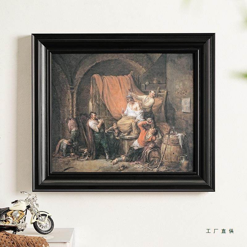 复古黑色相框摆台a木挂质油画3框A4实木画框k空框装裱墙8卡F9766M,家居饰品,DIY亲子装饰画,淘宝优惠券,粉丝福利购,淘宝优惠卷