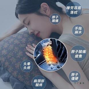 棉质双层纱全荞麦壳护颈F99ST6SS枕睡用护家椎助眠专用单人牵引护