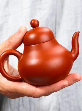 宜兴紫砂壶名家思亭紫工原矿壶老紫泥TM-61794人家用茶壶茶具手美