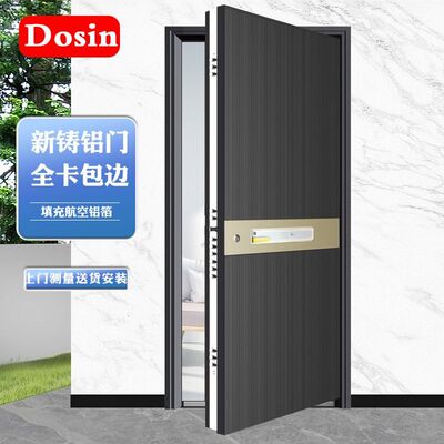 防爆装甲门铸铝门甲级防盗门精雕铝入户门全自动家用智能门安全门