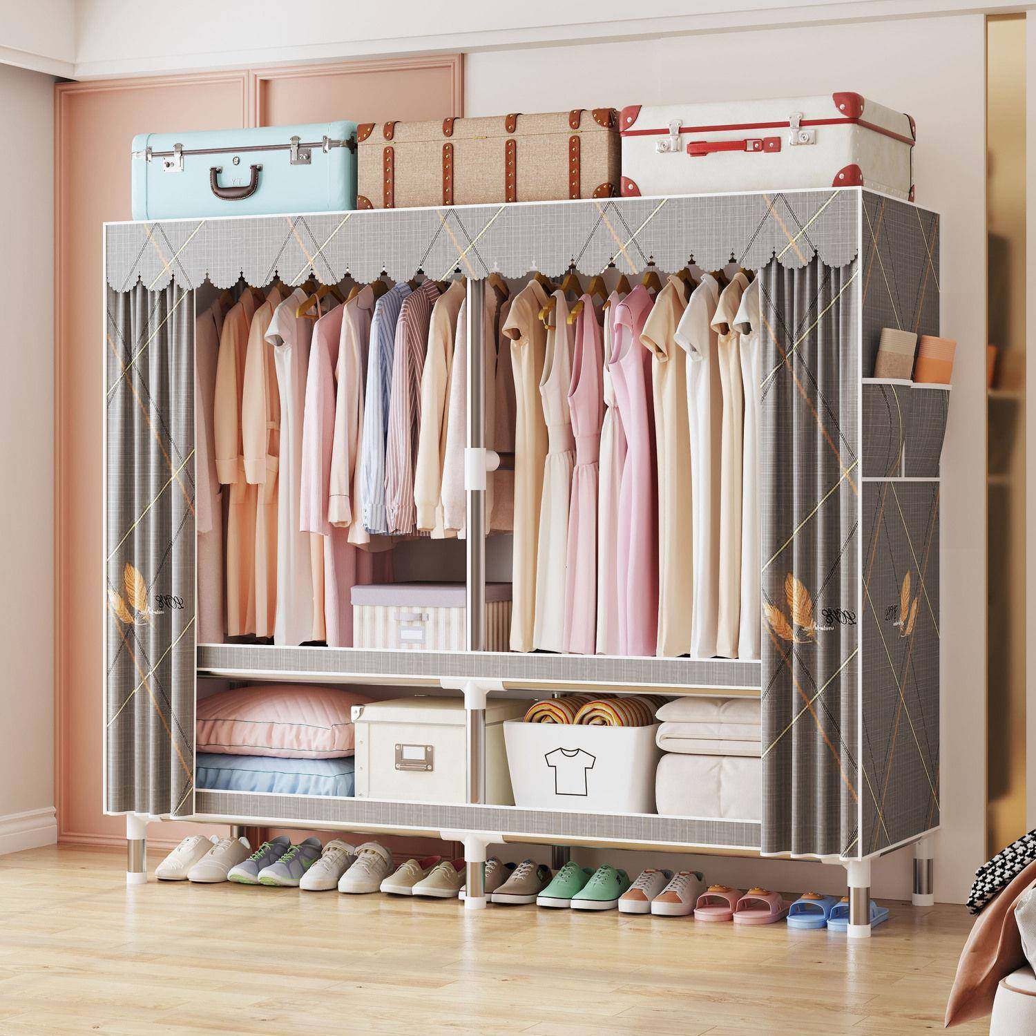 简衣柜工家用卧易室加粗加厚布衣出柜租房用组装柜YZH子源厂供应,电子元器件市场,其它元器件,淘宝优惠券,粉丝福利购,淘宝优惠卷