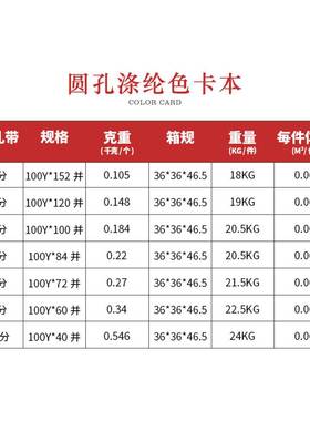色彩丝色卡本VCX纶涤带色带号