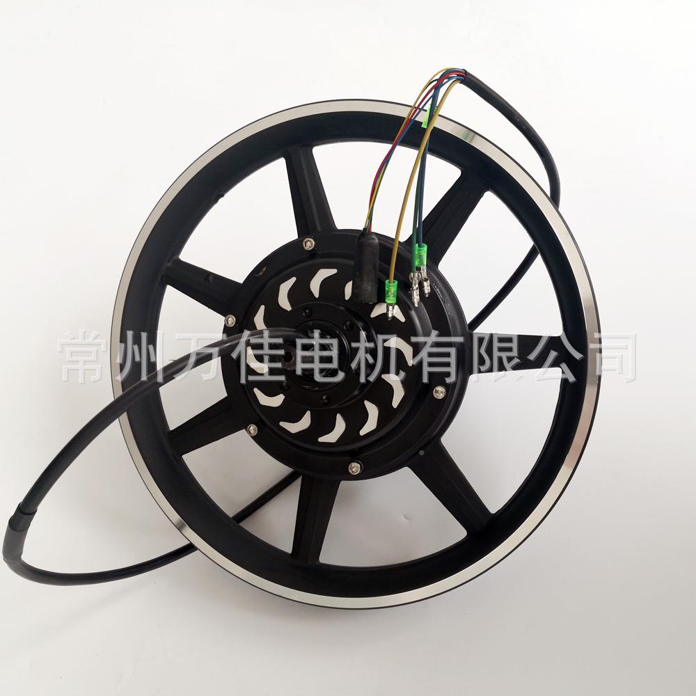 无无刷齿电机轮毂寸电机1414寸一体碟车刹电机电动电机一体轮电机