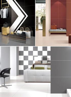 纯色色瓷砖75彩0x餐1学50751500210全抛釉亮光红色幼儿园校地砖客