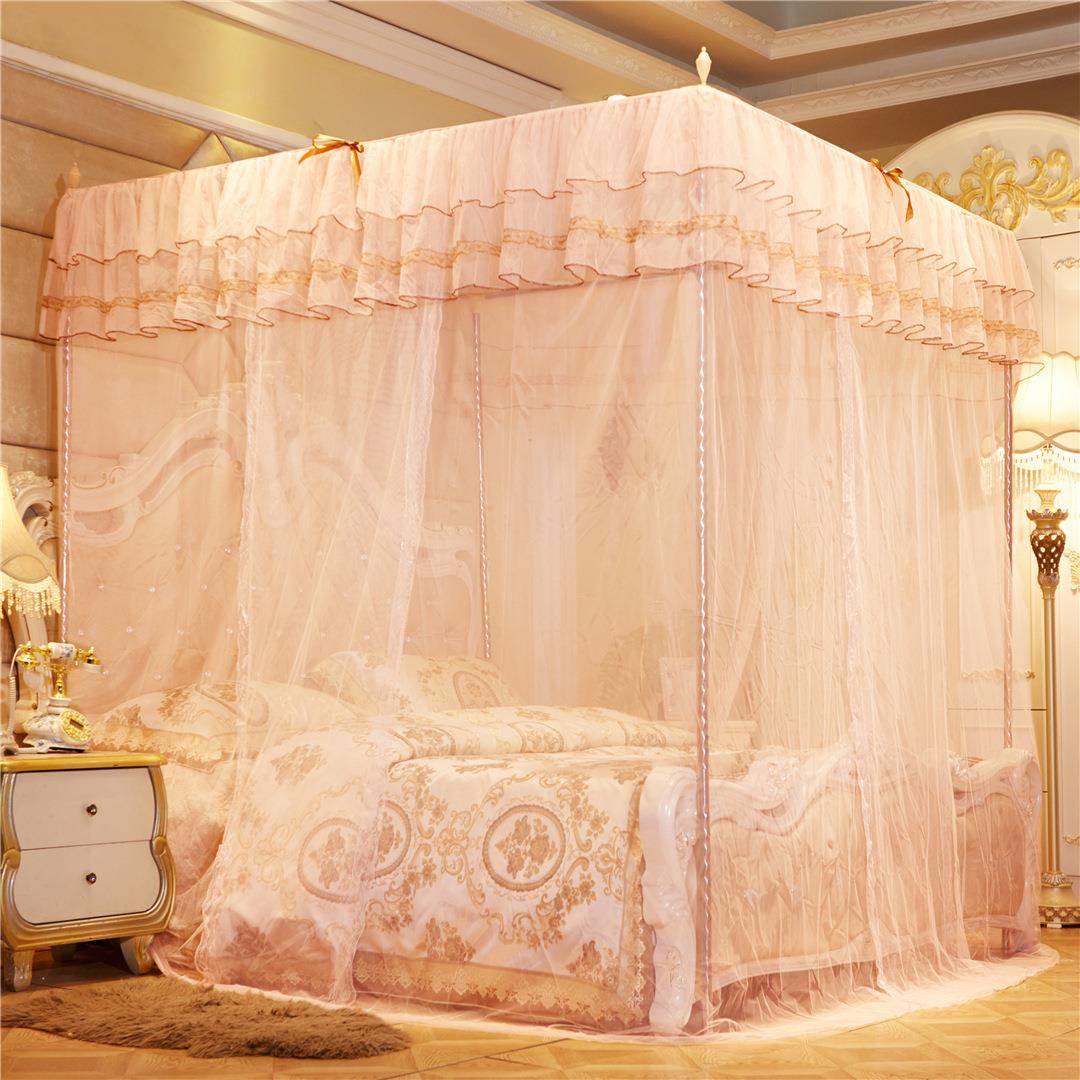 发三开门.落地式宫廷批蚊帐15.YTI35m1.m18米加密帐纱网红蚊帐公