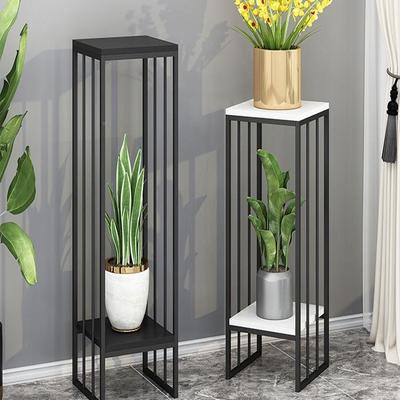 欧花架铁艺客厅阳北台置架轻奢落地式层室内绿萝装物饰DWSX2摆件